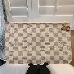Louis Vuitton Damier Azur Neverfull MM GM Pochette